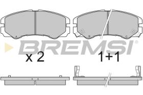 BREMSI BP2580 - B. PADS OPEL, ISUZU, VAUXHALL