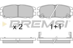 BREMSI BP2581 - B. PADS OPEL, ISUZU, VAUXHALL