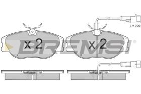 BREMSI BP2587 - B. PADS FIAT, ALFA ROMEO, LANCIA