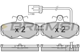 BREMSI BP2591 - B. PADS FORD