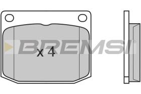 BREMSI BP2594 - B. PADS VW