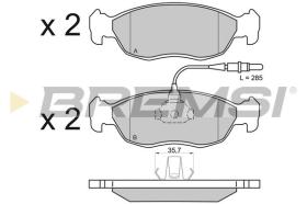 BREMSI BP2595 - B. PADS PEUGEOT