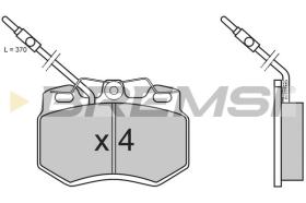 BREMSI BP2604 - B. PADS PEUGEOT, CITROEN, DALLAS, MEGA