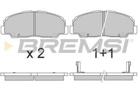 BREMSI BP2639 - B. PADS DAIHATSU, BERTONE