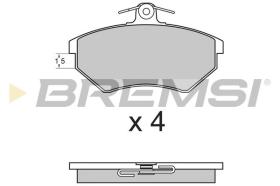 BREMSI BP2641 - B. PADS VW, AUDI