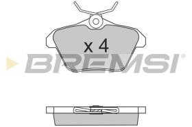 BREMSI BP2680 - B. PADS FIAT, VW, ALFA ROMEO, LANCIA