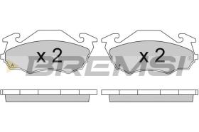 BREMSI BP2738 - B. PADS SUBARU