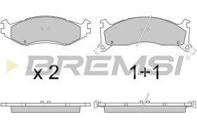 BREMSI BP2739 - B. PADS PLYMOUTH, CHRYSLER