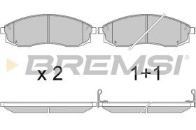 BREMSI BP2743 - B. PADS NISSAN, MITSUBISHI