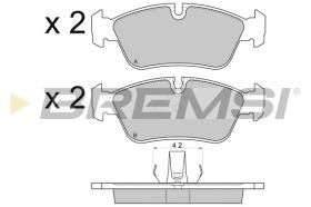 BREMSI BP2745 - B. PADS BMW, ALPINA, WIESMANN