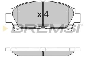 BREMSI BP2752 - B. PADS TOYOTA