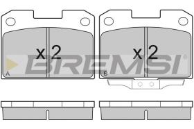 BREMSI BP2755 - B. PADS MITSUBISHI