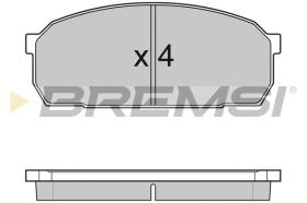 BREMSI BP2756 - B. PADS MAZDA