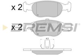BREMSI BP2770 - B. PADS FIAT, LANCIA