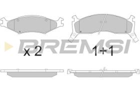 BREMSI BP2772 - B. PADS KIA