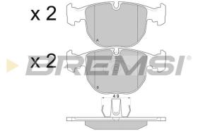 BREMSI BP2774 - B. PADS BMW, ALPINA, LAND ROVER