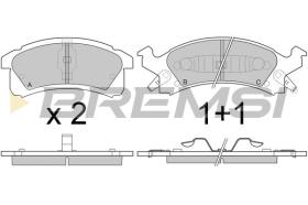 BREMSI BP2779 - B. PADS CHEVROLET, BUICK