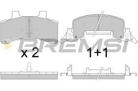 BREMSI BP2786 - B. PADS CHEVROLET, BUICK, PONTIAC