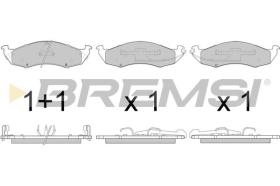 BREMSI BP2791 - B. PADS NISSAN