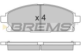 BREMSI BP2857 - B. PADS NISSAN, INFINITI