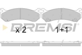 BREMSI BP2918 - B. PADS HUMMER, CHEVROLET