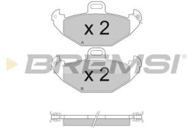 BREMSI BP2922 - B. PADS RENAULT