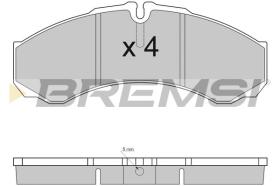 BREMSI BP2925 - B. PADS IVECO
