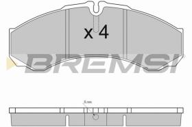 BREMSI BP2925TR - B. PADS IVECO