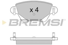 BREMSI BP2927 - B. PADS FORD, RENAULT, JAGUAR