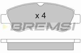 BREMSI BP2928 - B. PADS OPEL, PEUGEOT, CITROEN