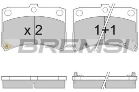 BREMSI BP2929 - B. PADS DAIHATSU CUORE