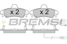 BREMSI BP2932 - B. PADS FORD