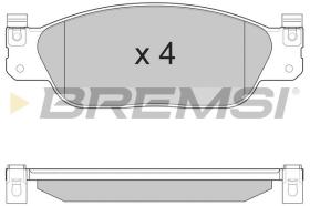BREMSI BP2933 - B. PADS LINCOLN, JAGUAR