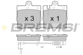 BREMSI BP2936 - B. PADS MERCEDES-BENZ