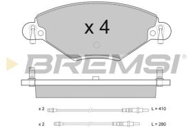 BREMSI BP2939 - B. PADS CITROEN