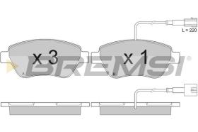 BREMSI BP2942 - B. PADS FIAT, PEUGEOT, CITROEN, LANCIA
