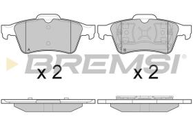 BREMSI BP2980 - B. PADS FORD, RENAULT, NISSAN, OPEL