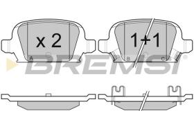 BREMSI BP2987 - B. PADS OPEL