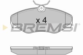 BREMSI BP3012TR - B. PADS RENAULT, NISSAN, OPEL