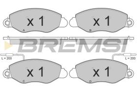 BREMSI BP3016 - B. PADS NISSAN