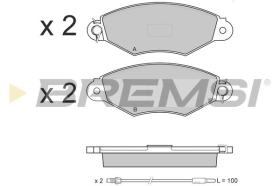 BREMSI BP3019 - B. PADS RENAULT, NISSAN