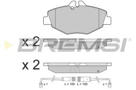 BREMSI BP3020 - B. PADS MERCEDES-BENZ