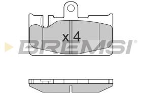 BREMSI BP3022 - B. PADS LEXUS