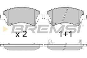 BREMSI BP3030 - B. PADS TOYOTA