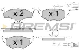 BREMSI BP3032 - B. PADS AUDI