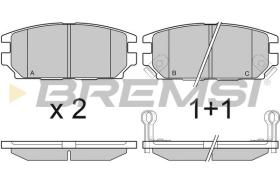 BREMSI BP3034 - B. PADS MITSUBISHI