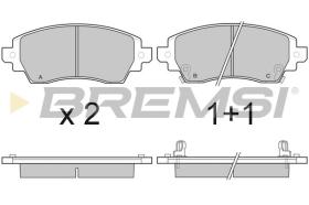 BREMSI BP3053 - B. PADS TOYOTA
