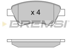 BREMSI BP3072 - B. PADS RENAULT