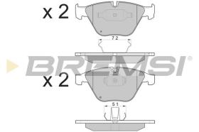 BREMSI BP3073 - B. PADS BMW