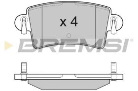 BREMSI BP3074 - B. PADS RENAULT, NISSAN, OPEL